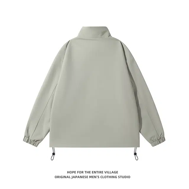 奇迹街区 日系秋季潮牌运动立领街头宽松百搭夹克外套 男女同款