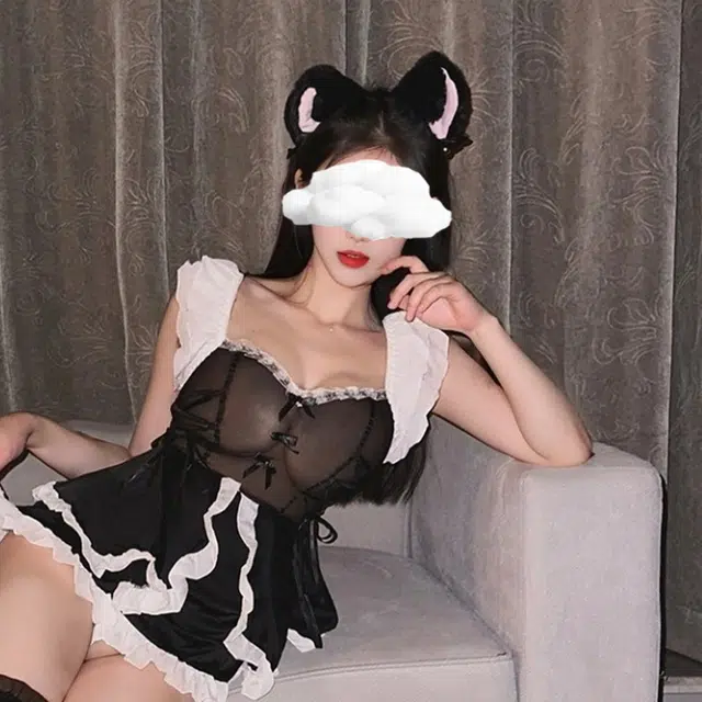 罗微兔  情趣内衣可爱女仆套装性感纯欲床上角色扮演女佣制服