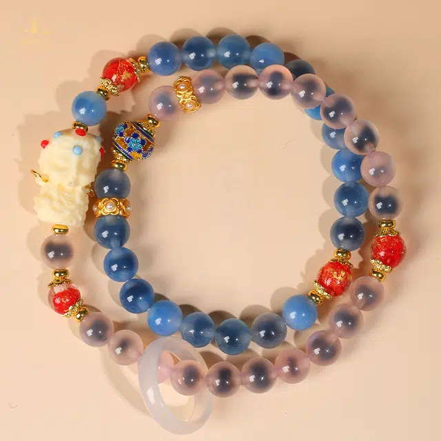 仙园韵 双圈糖心度母中式风格糖心古风设计转运珠跑环#好运 琉璃 手串 男女同款情侣款