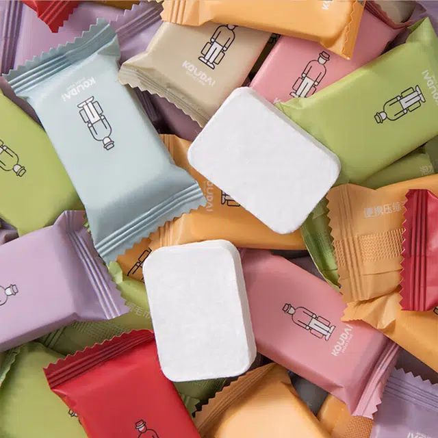 轻迎 旅行装压缩毛巾洗脸巾 便携清洁