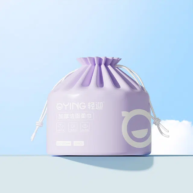 轻迎 加厚洁面巾珍珠纹洗脸巾 一次性卷抽悬挂式