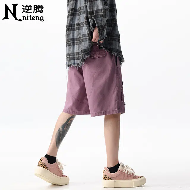 逆腾 美式高街舒适百搭休闲短裤 男女同款