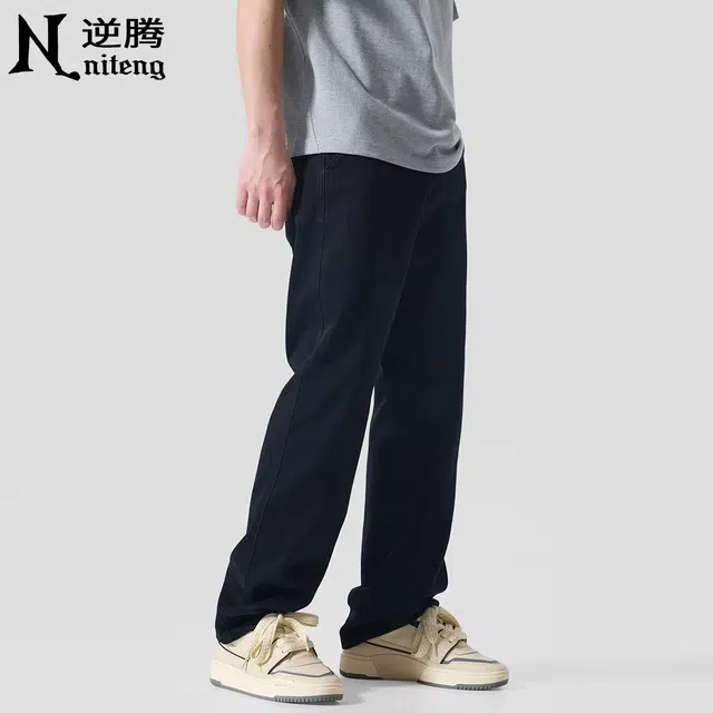 逆腾 潮牌美式弹力直筒工装休闲裤 男款