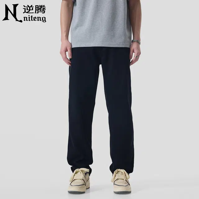 逆腾 潮牌美式弹力直筒工装休闲裤 男款
