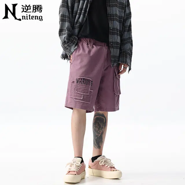逆腾 美式高街舒适百搭休闲短裤 男女同款