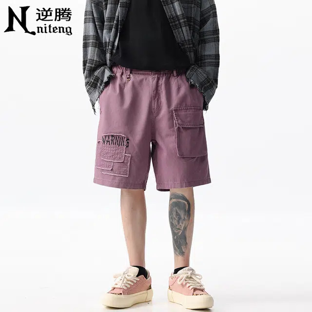 逆腾 美式高街舒适百搭休闲短裤 男女同款