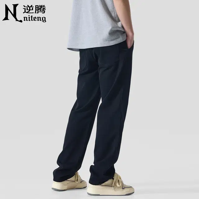 逆腾 潮牌美式弹力直筒工装休闲裤 男款