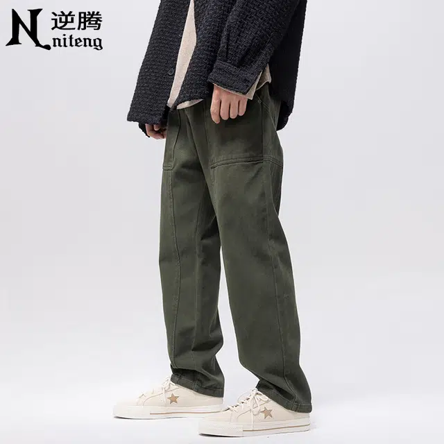 逆腾 美式宽松伐木舒适工装休闲裤 男款