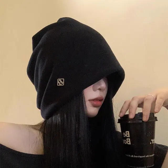 杨同学 日系慵懒风纯色百搭金属小标 涤纶 冷帽 男女同款情侣款 黑色/灰色/咖啡/米色