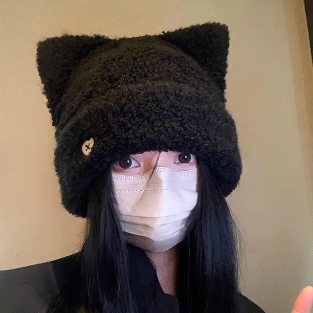 杨同学 可爱百搭保暖舒适 绒线 帽子 男女同款情侣款