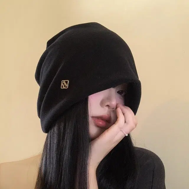 杨同学 日系慵懒风纯色百搭金属小标 涤纶 冷帽 男女同款情侣款 黑色/灰色/咖啡/米色