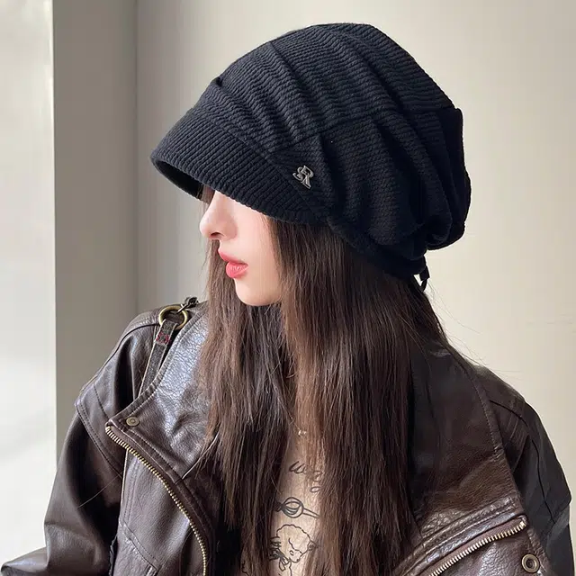 杨同学 日系慵懒风小檐抽绳显脸小复古冷帽 涤纶 帽子 男女同款情侣款 黑色/咖啡/卡其/深灰