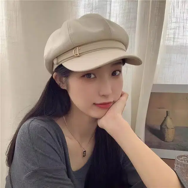 杨同学 文艺复古 涤纶 贝雷帽 女款