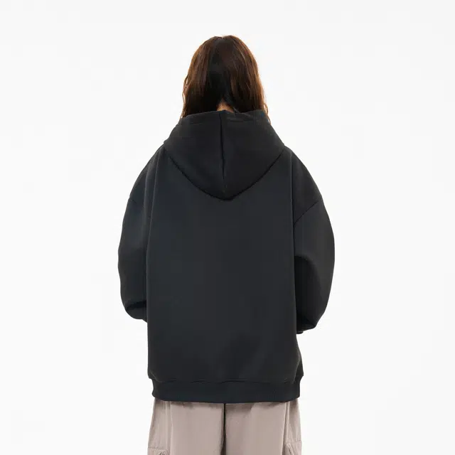 萌芽熊 美式高街系列长袖复古宽松帽衫百搭字母印花学院风时尚潮流休闲打底衫连帽内搭重磅通勤上衣舒适卫衣 男女同款