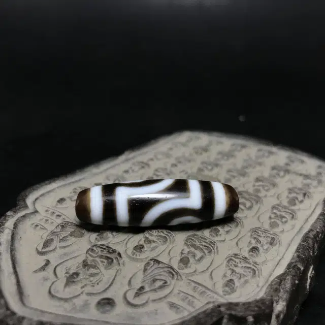 灵运宝 一物一图天珠如意两眼天然 玛瑙 吊坠 男女同款情侣款