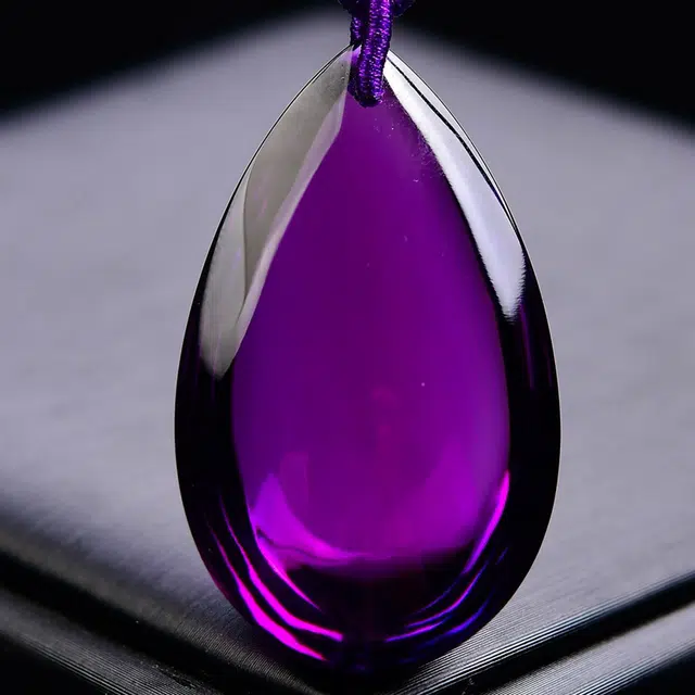 灵运宝 【师傅加持能量】转运招财大颗粒水滴#好运天然 紫水晶 吊坠 男女同款情侣款