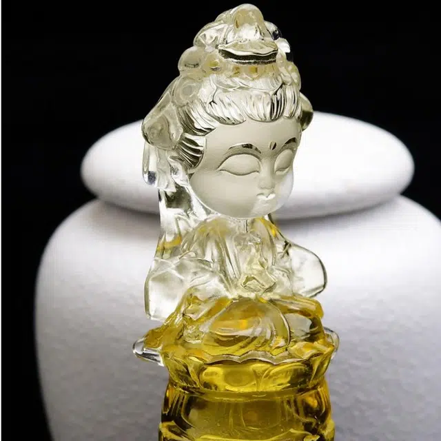 灵运宝 转运招财巴西俏色 晶体干净天然 黄水晶 摆件 男女同款情侣款
