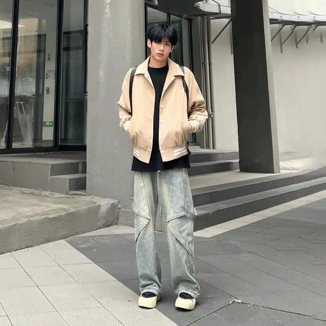 北欧攻略 美式高街复古街头风棒球服外套潮牌宽松休闲痞帅港风开衫氛围感夹克 男女同款