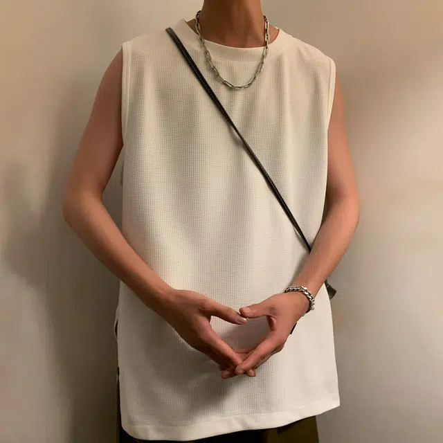 美式潮流宽松无袖舒适百搭多风格单品时尚简约背心 男女同款