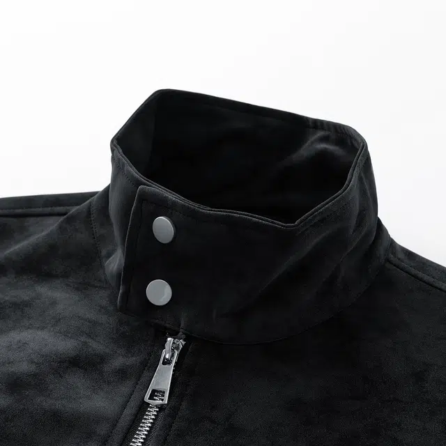 北欧攻略 美式复古重磅高品质秋冬加厚雾面扎染皮衣机车飞行员棒球服外套休闲通勤百搭痞帅男生夹克 男女同款