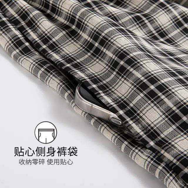 俏韵 圆领卡通夏季带胸垫短袖三件套甜美简约薄款舒适家居服可外穿睡衣套装 女款