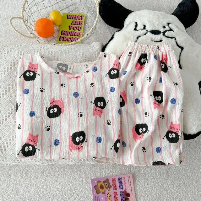 俏韵 圆领卡通夏季云朵棉甜美可爱短袖短裤休闲舒适薄款家居服可外穿睡衣套装 女款