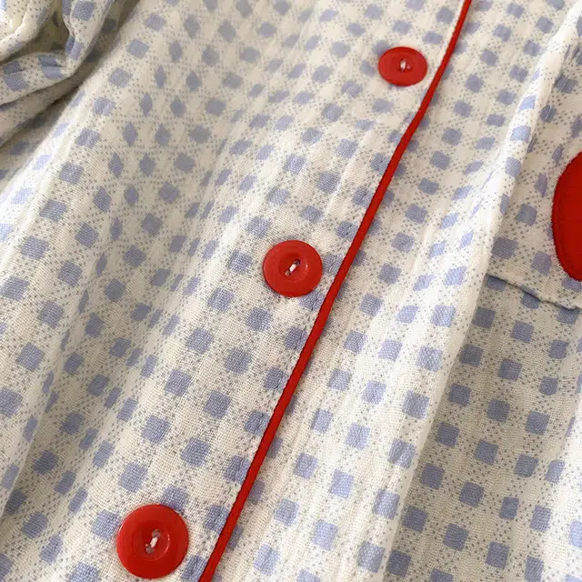 俏韵 翻领卡通舒适短袖短裤甜美家居服可外穿睡衣套装 女款