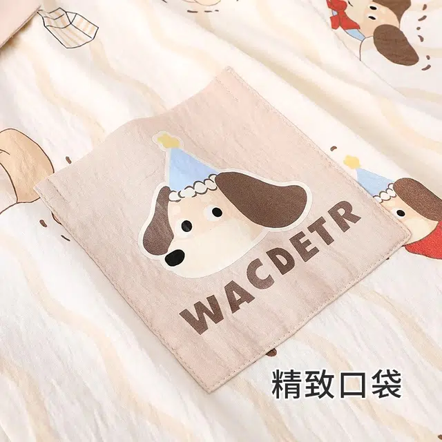 俏韵 翻领卡通舒适短袖可爱家居服可外穿夏季睡衣套装 男女同款