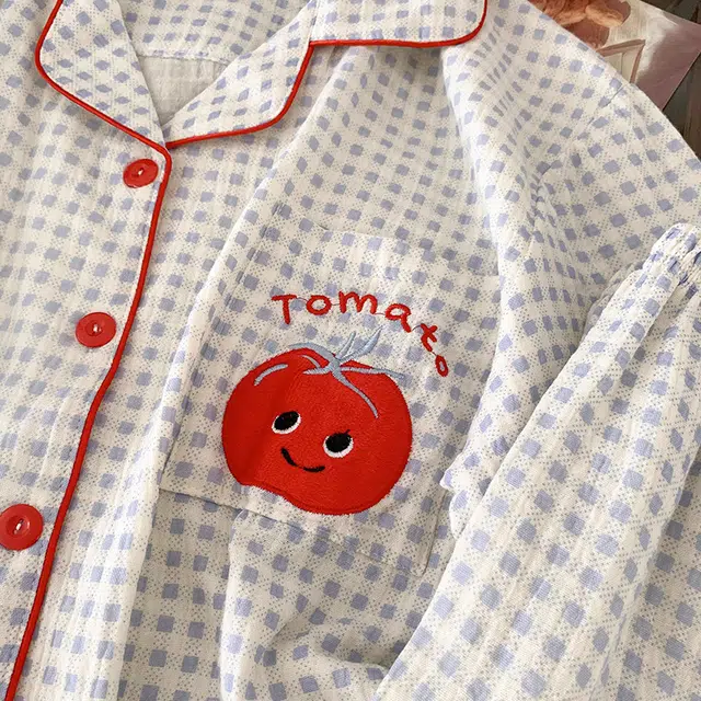 俏韵 翻领卡通舒适短袖短裤甜美家居服可外穿睡衣套装 女款