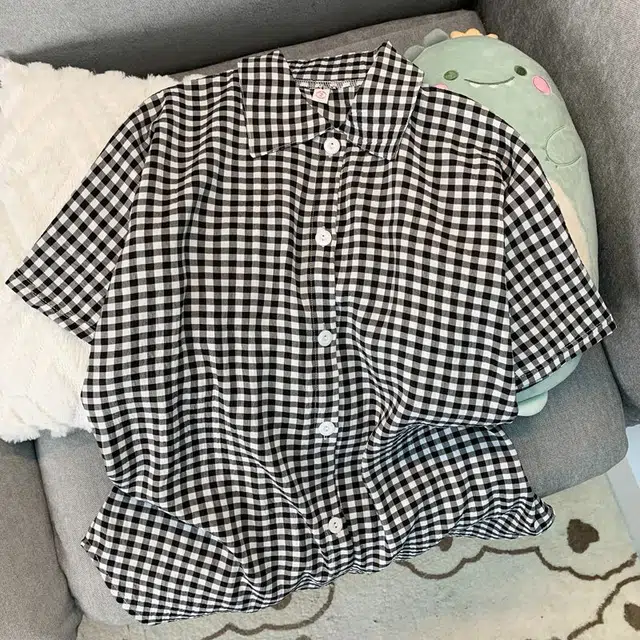 俏韵 翻领夏季甜美可爱短袖短裤休闲舒适夏天薄款家居服可外穿睡衣套装 女款