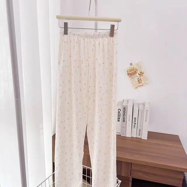 俏韵 翻领卡通春秋季云朵棉甜美风可爱长袖长裤开衫舒适薄款家居服可外穿睡衣套装 女款