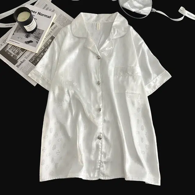 俏韵 翻领夏季冰丝甜美短袖短裤休闲舒适薄款家居服可外穿睡衣套装 女款