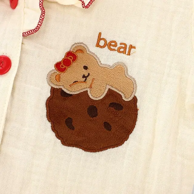 俏韵 翻领短袖纯棉甜美舒适家居服可外穿睡衣套装 女款