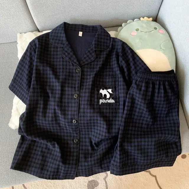 俏韵 翻领卡通夏季款云朵棉甜美可爱短袖短裤薄款家居服可外穿睡衣套装 女款