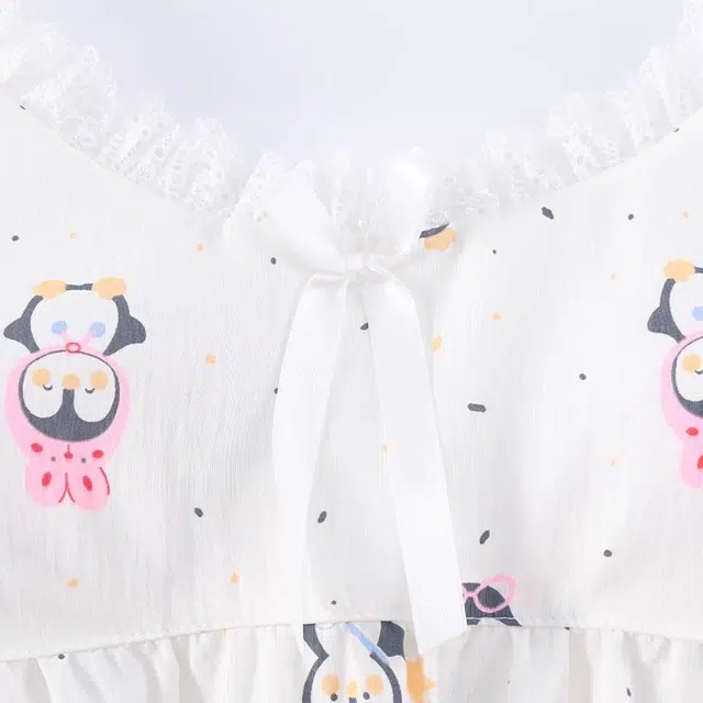 俏韵 性感吊带无袖卡通企鹅带胸垫家居服睡裙 女款