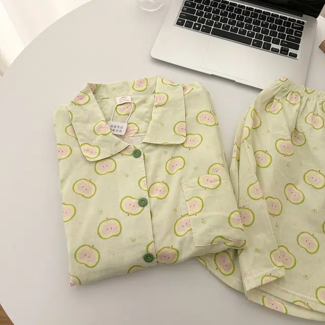 俏韵 翻领夏季款甜美可爱短袖短裤夏天休闲舒适薄款家居服可外穿睡衣套装 女款