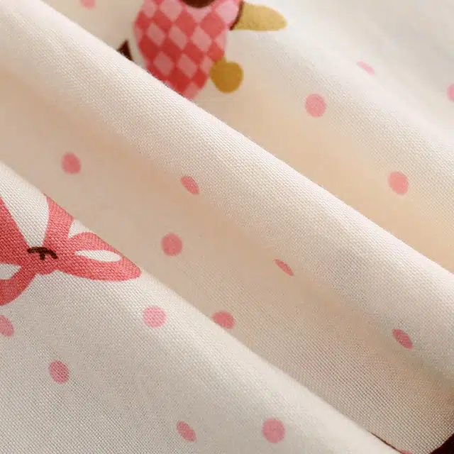 俏韵 卡通波点长袖长裤可爱翻领家居服睡衣套装 女款