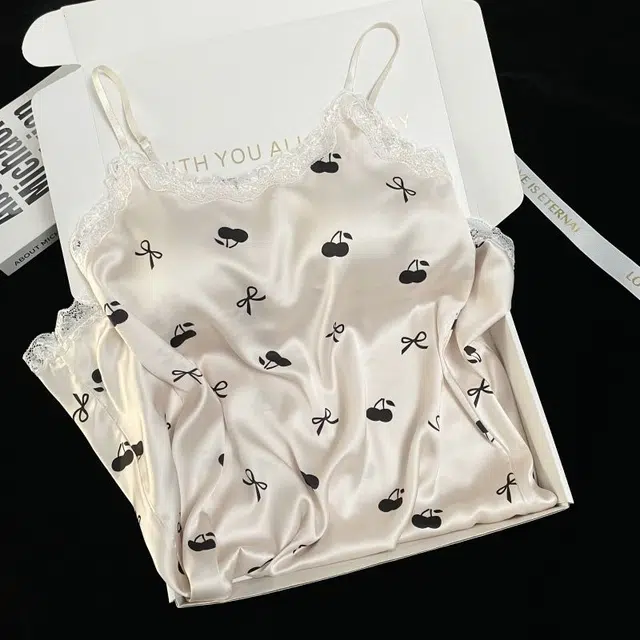 俏韵 圆领吊带夏季冰丝纯欲带胸垫甜美可爱薄款家居服可外穿睡裙 女款