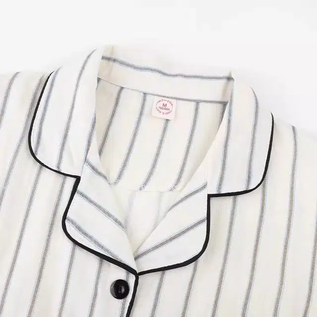 俏韵 翻领企鹅印花短袖可爱卡通家居服可外穿睡衣套装 女款