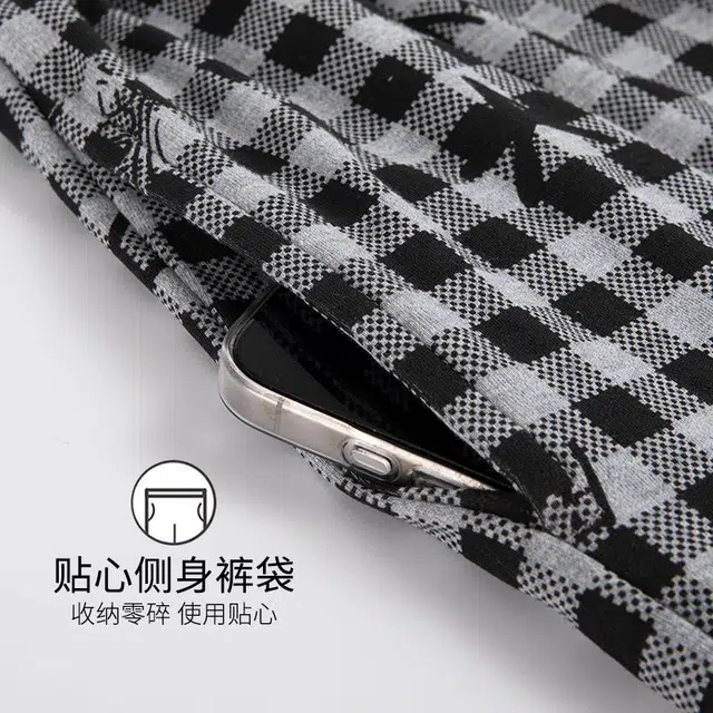 俏韵 圆领卡通夏季带胸垫甜美短袖三件套薄款舒适家居服可外穿睡衣套装 女款