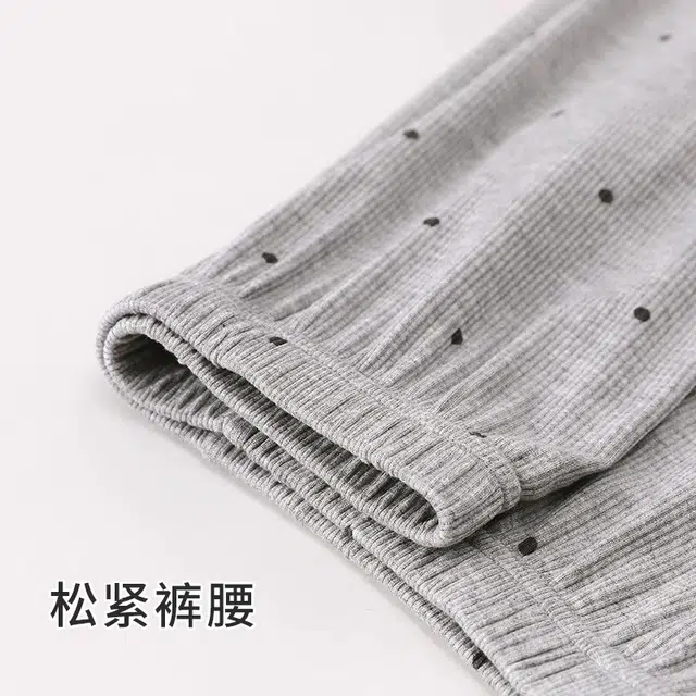 俏韵 纯欲风挂脖短袖甜美家居服睡衣套装 女款 灰色