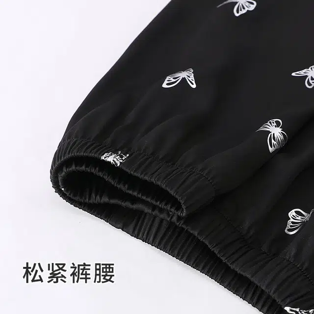 俏韵 吊带性感蝴蝶结甜美纯欲风可外穿家居服睡衣套装 女款