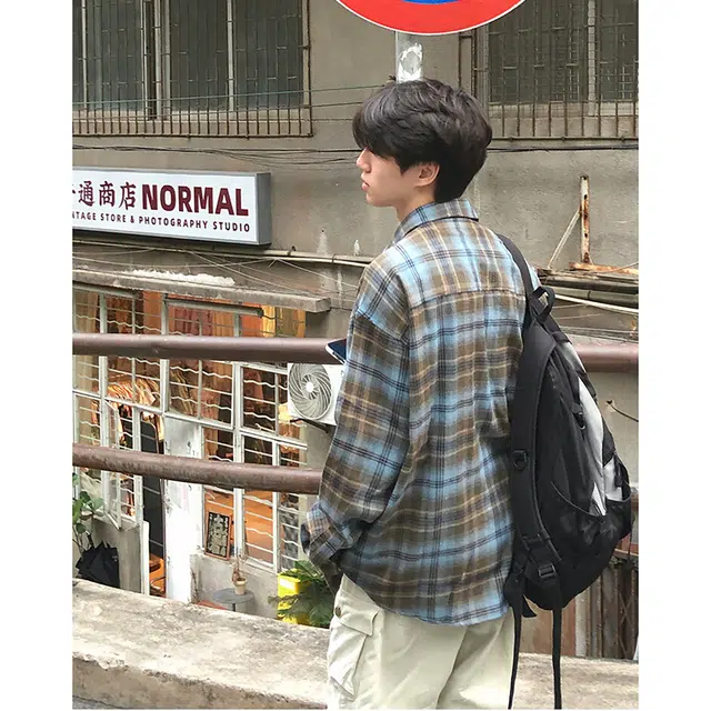 宾力克 日系港风高级简约百搭休闲长袖衬衫 男女同款