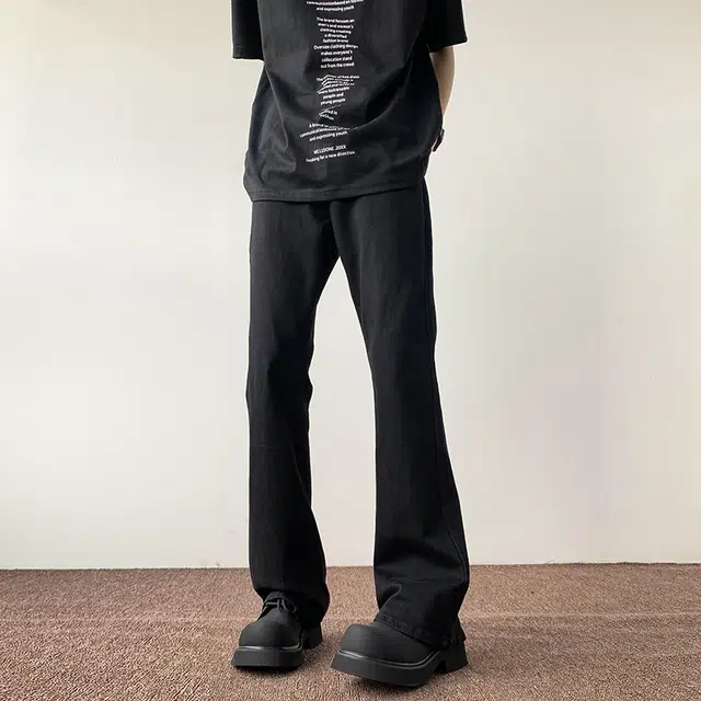 尘映 美式高街复古风百搭垂感休闲裤牛仔裤 男女同款