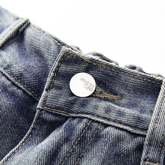 图兰朵 美式街头百搭宽松舒适时尚直筒长裤休闲牛仔裤 男女同款