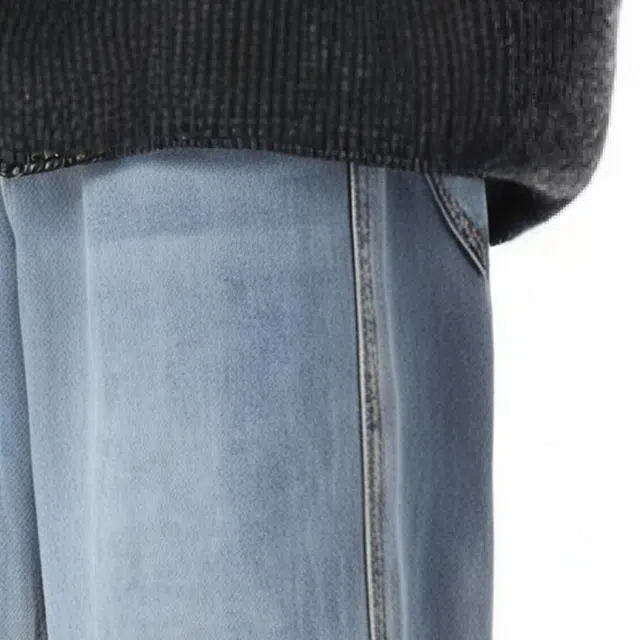 图兰朵 美式休闲时尚长裤直筒街头宽松百搭舒适牛仔裤 男女同款