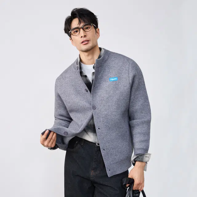 图兰朵 日系复古学院风百搭氛围高级感显瘦简约单排扣舒适柔软清新慵懒风时尚垂感保暖亲肤潮流痞帅通勤休闲开衫圆领毛衣外套 男女同款