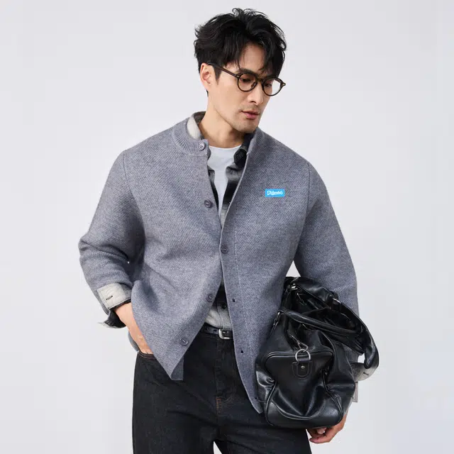 图兰朵 日系复古学院风百搭氛围高级感显瘦简约单排扣舒适柔软清新慵懒风时尚垂感保暖亲肤潮流痞帅通勤休闲开衫圆领毛衣外套 男女同款