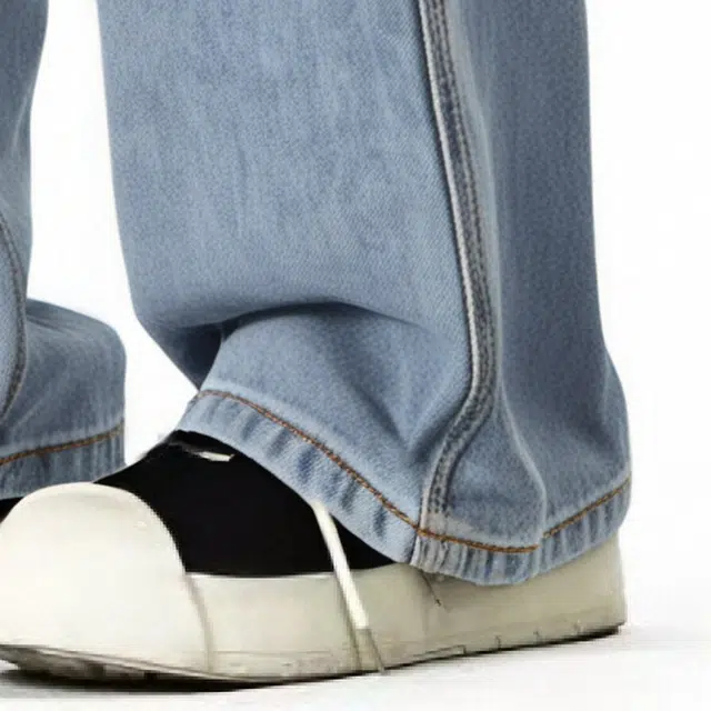 图兰朵 美式休闲时尚长裤直筒街头宽松百搭舒适牛仔裤 男女同款