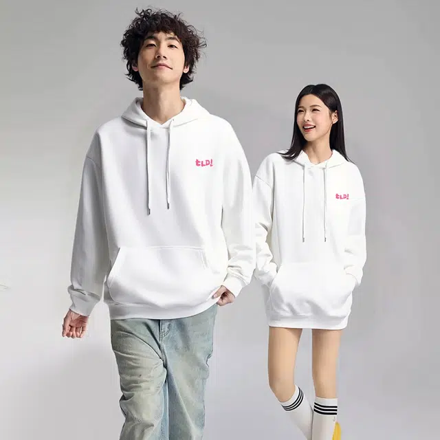 图兰朵 美式宽松时尚连帽休闲套头街头舒适百搭印花长袖卫衣 男女同款